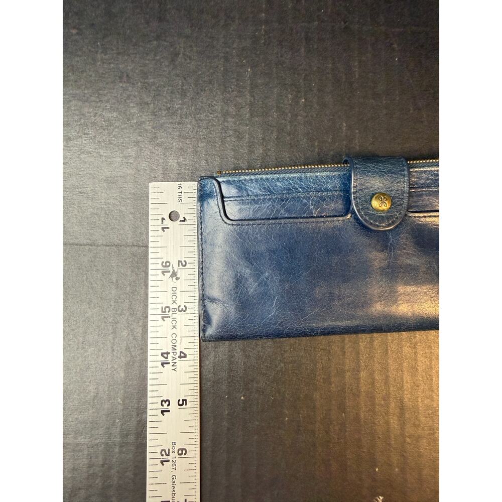 HOBO Navy Blue Leather Clutch Wallet - Picture 13 of 14